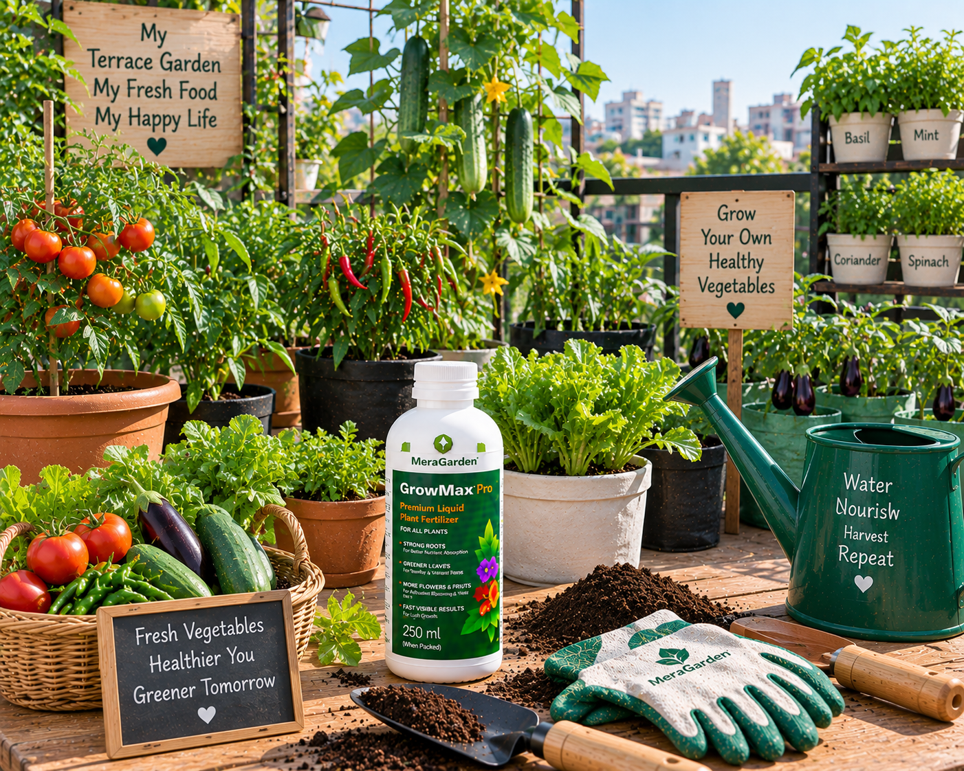 best fertilizer for terrace garden vegetables